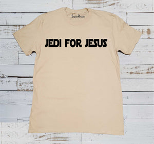 Jedi for Jesus Christian Beige T Shirt