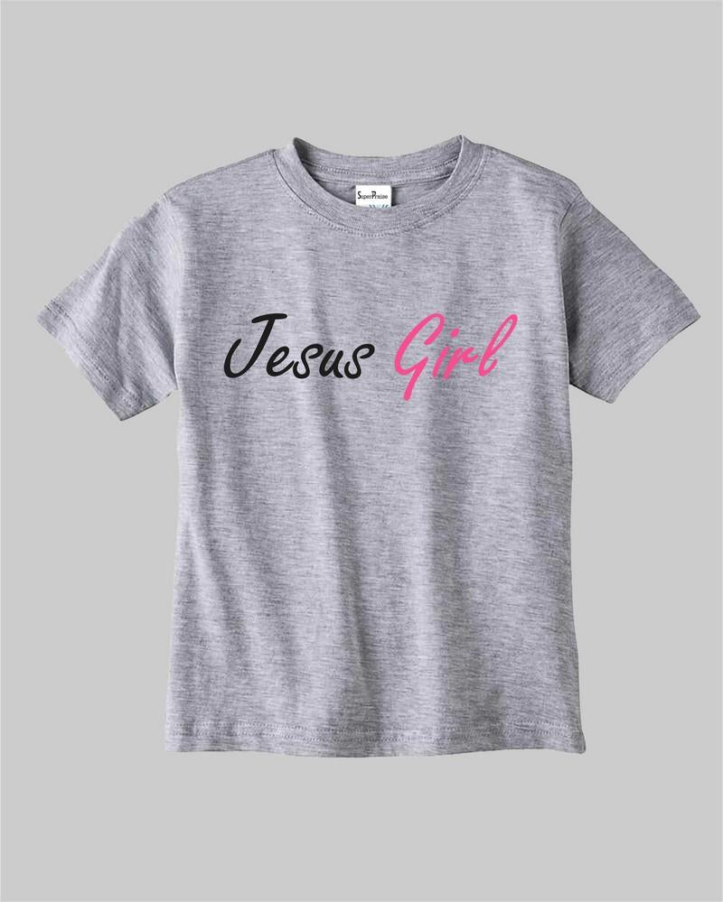 Jesus Girl Gospel Christian Love Hope Grace Kids T shirt