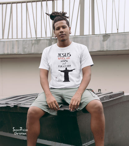 Jesus Love Me meaw And Fur-Ever Grace Christian T Shirt