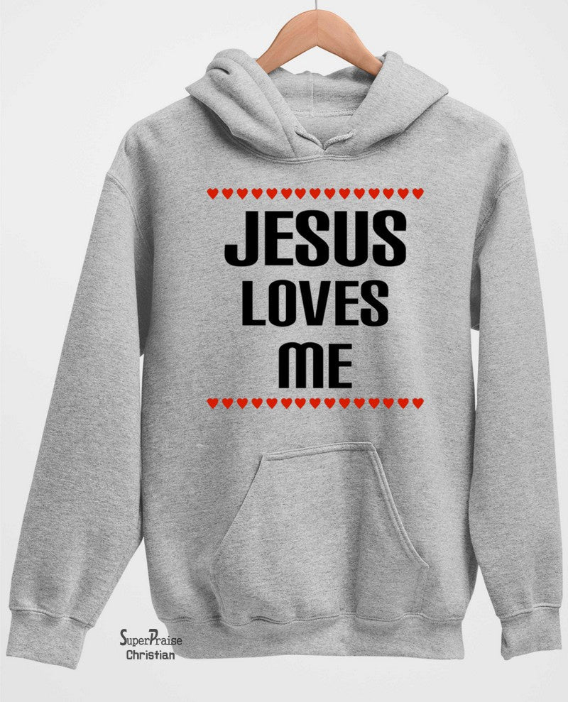 Jesus Sweatshirt Loves me Christian Long Sleeve T Shirt Hoodie