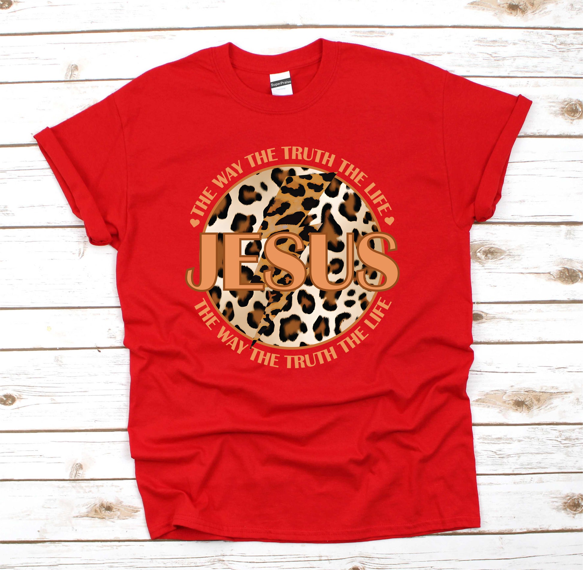 Jesus The Way The Truth The Life Christian Bible Verse Faith T Shirt