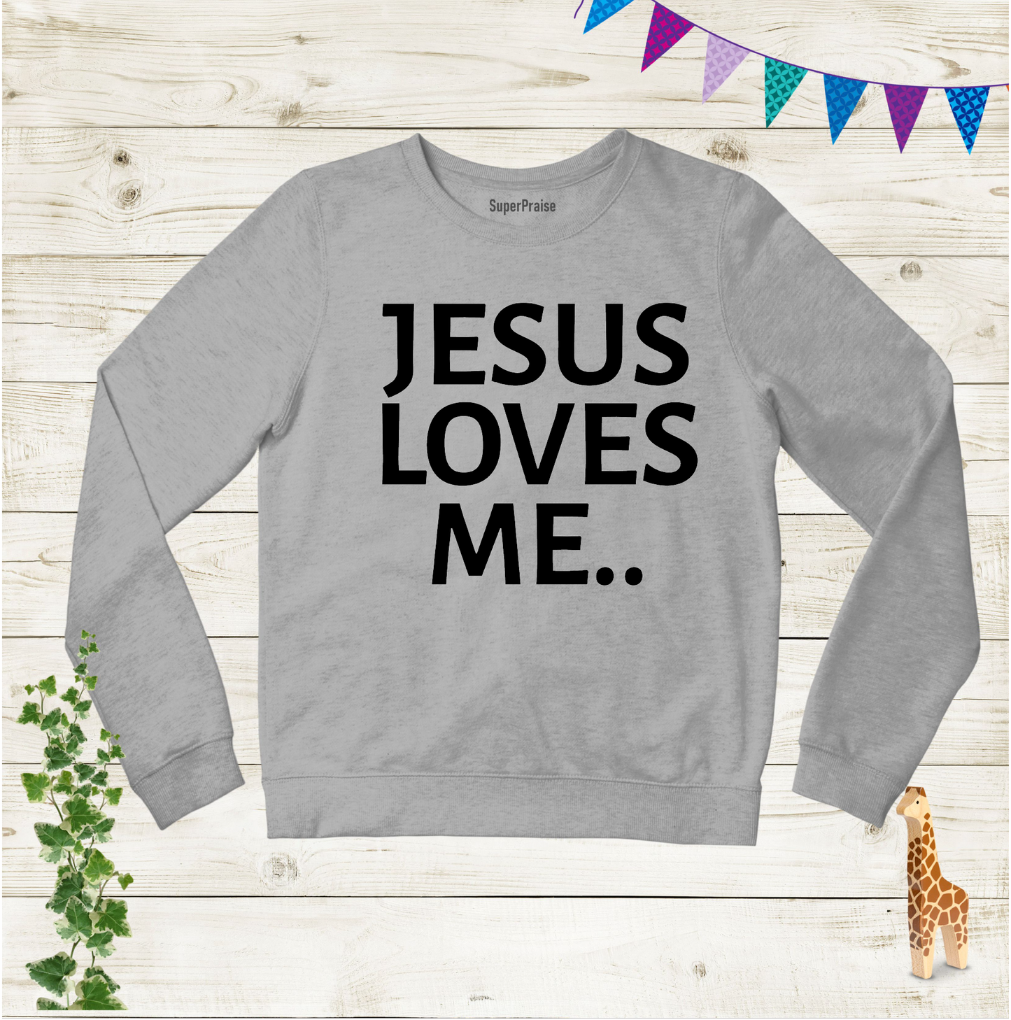 Jesus Loves Me Kids Sweatshirt