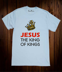 Jesus The King Of kings Sky Blue T Shirt