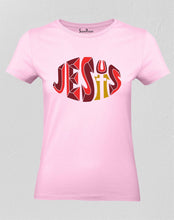 Christian Women T Shirt Jesus Pink tee