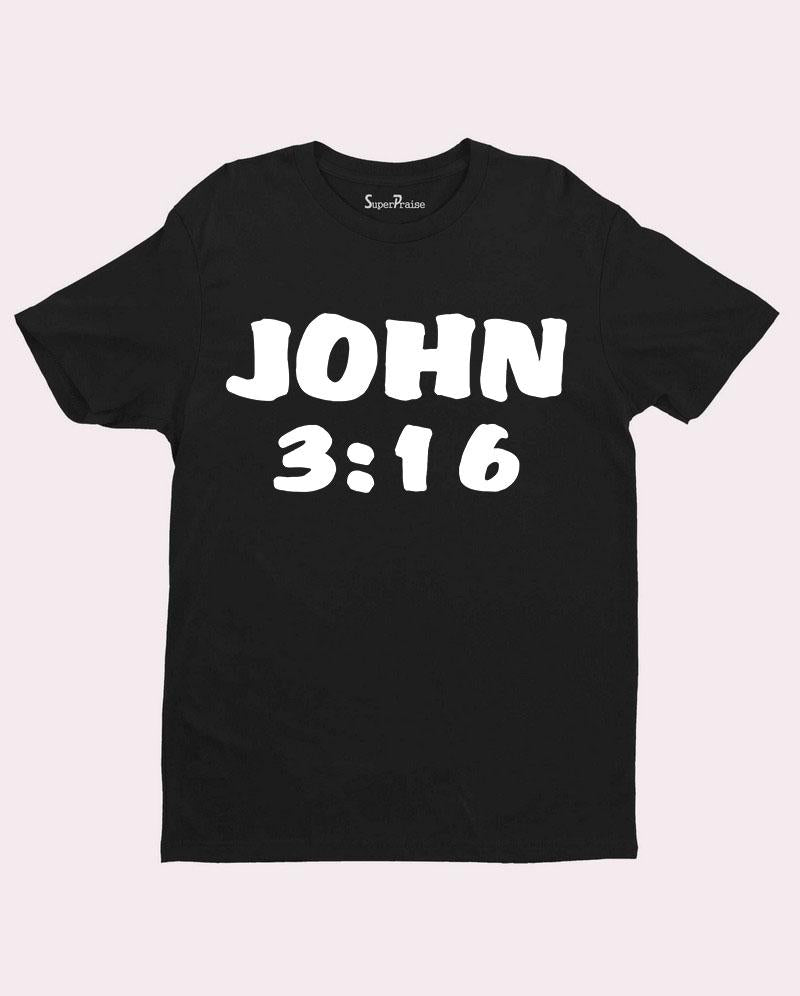 John 3:16 Jesus Christ Sacrificial Christian T shirt