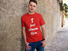 Just Please Him Cross Obey Follow Him Christian T shirt - Super Praise Christian