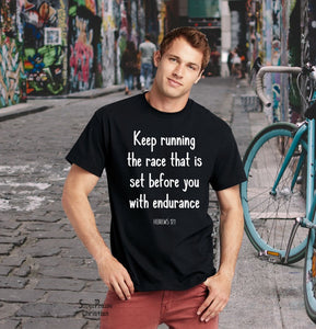 Running Spiritual Christian T Shirt - Super Praise Christian