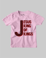 Jesus King of Kings Faith Grace Bible Scripture Love Christian Kids T shirt