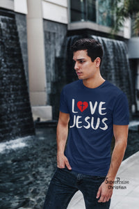 Love Jesus Cross Symbal Christian T Shirt - SuperPraiseChristian
