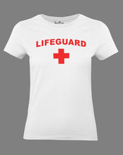 Christian Women T Shirt Life Guard Jesus White Tee
