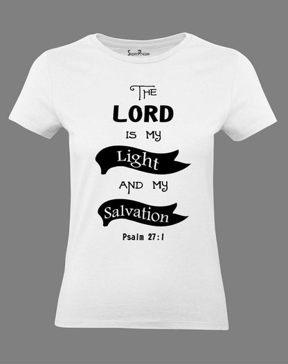 Christian Women T Shirt Lord Is My Salvation