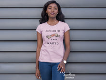 Christian Women T Shirt A Life Lived for Jesus Pink Tshirt tee