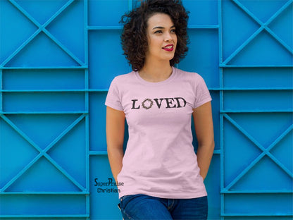 Christian Women T Shirt Loved Label Jesus