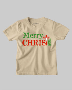 Merry Christmas Jesus Christ Christian Children T shirt