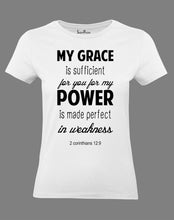 Christian Women T Shirt Power Is Made Perfect