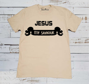 My Jesus Saviour Love Christian Beige T Shirt