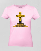 Christian Faith Women T Shirt The Lion of Judah Pink tee