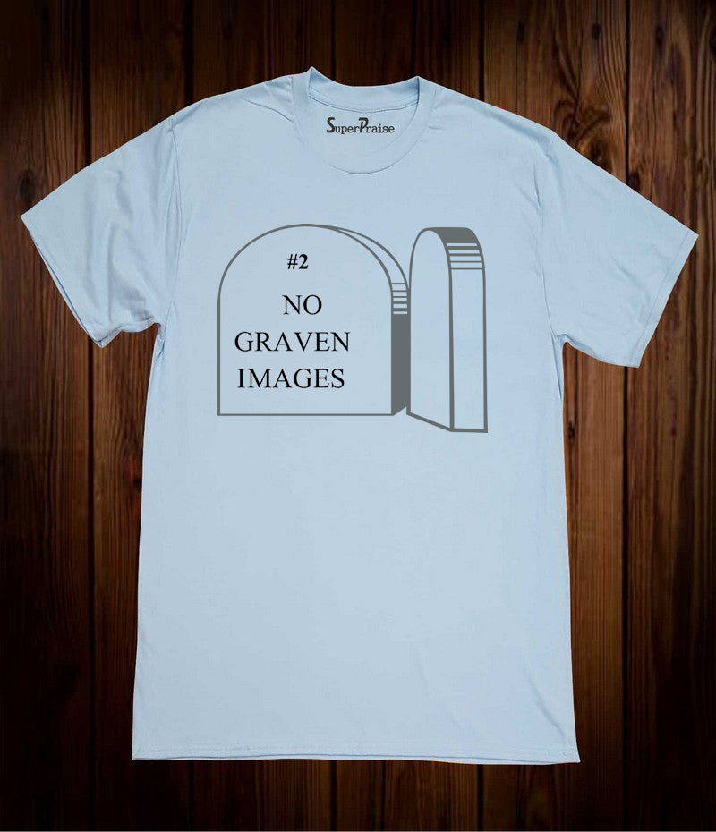 No Graven Images Ten Christian Sky Blue T Shirt