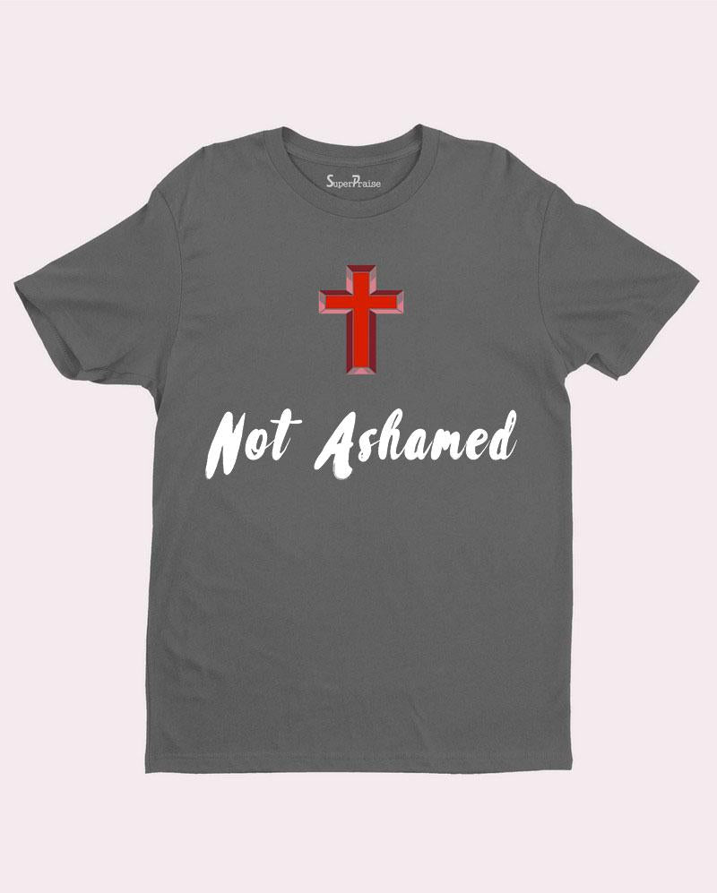 Never Ashamed Holy Symbol Bible Verse Christian T Shirt