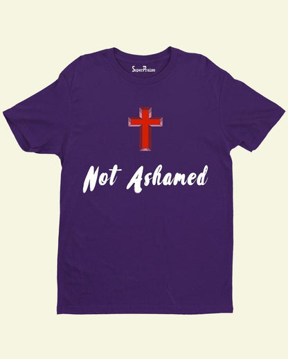 Never Ashamed Holy Symbol Bible Verse Christian T Shirt