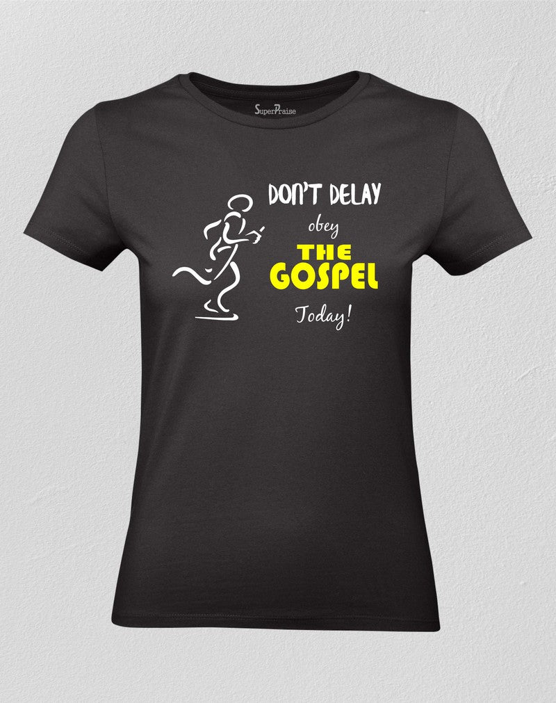 Christian Women T shirt Obey Gospel Christian Motivation