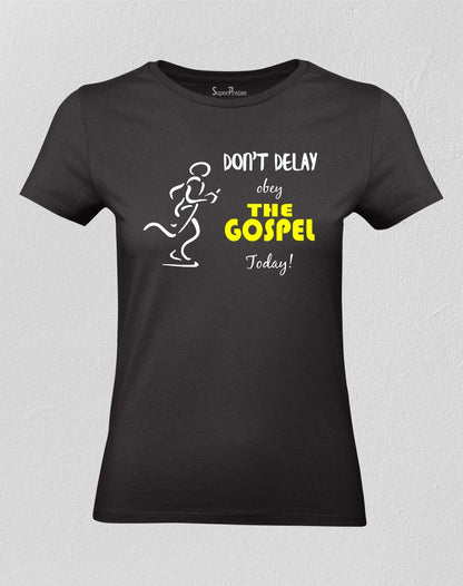 Christian Women T shirt Obey Gospel Christian Motivation