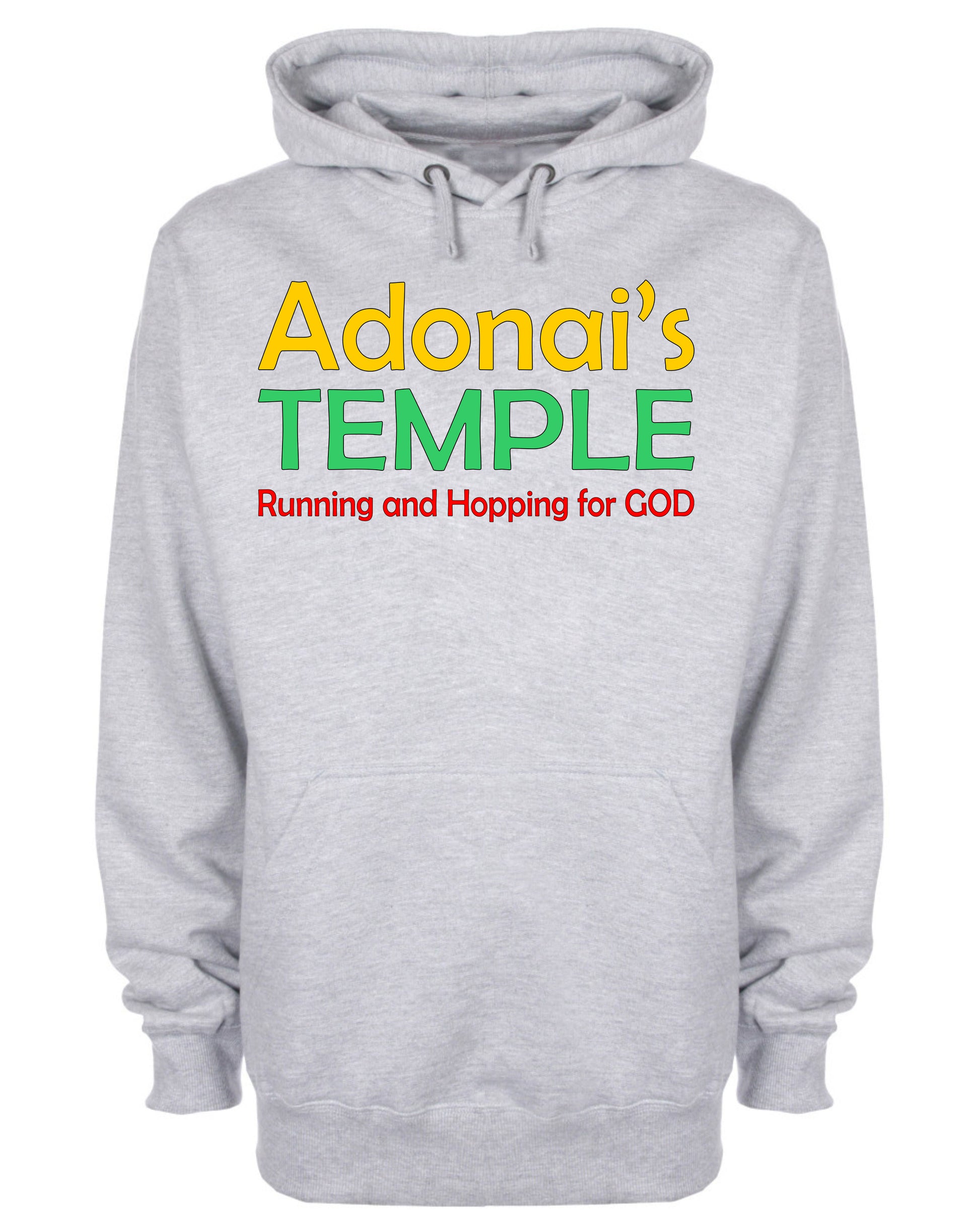 Adonai's Temple Running and Hopping For God Hoodie Christian Sweatshirt