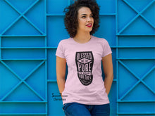 Christian Women T Shirt Blessed Are the Pure In Heart Pink tee