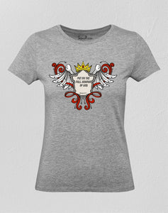 Christian Women T shirt Put On The Full Armour of God Ladies tee