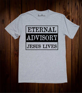 Religious Gospel Slogan Christian Grey T Shirt