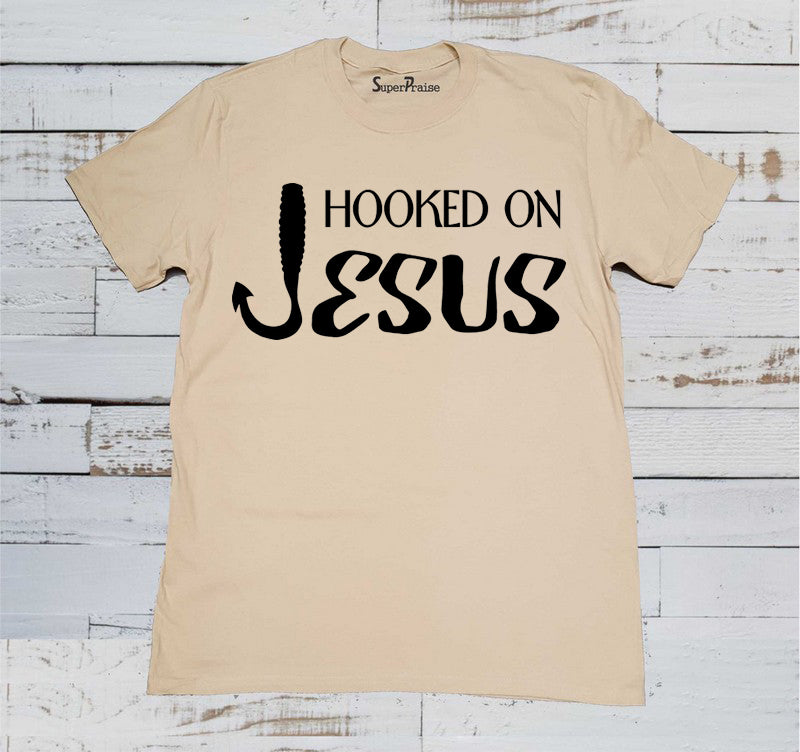 Hooked on Jesus Religious T Shirt