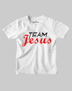 Team Jesus Religious Christian Kids T-shirt