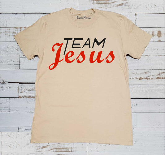 Team Jesus Shirt Christian Workout Gym Fitness Sports Crossfit Tee