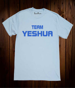 Team Yeshua God Jesus Christian Sky Blue T Shirt