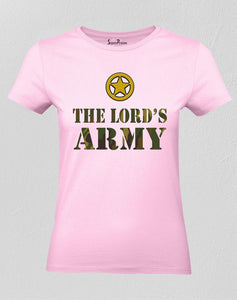 Christian Women T Shirt Lord's Army Warrior 