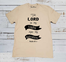 The Lord is My Light And My Salvation Christian Christ Men's Beige T Shirt