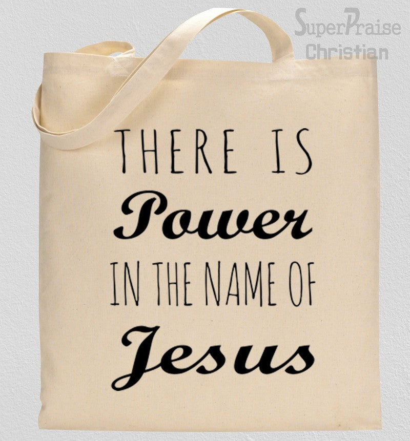 Gospel Tote Bag There Is a Power The Name of Jesus