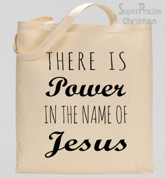 Gospel Tote Bag There Is a Power The Name of Jesus