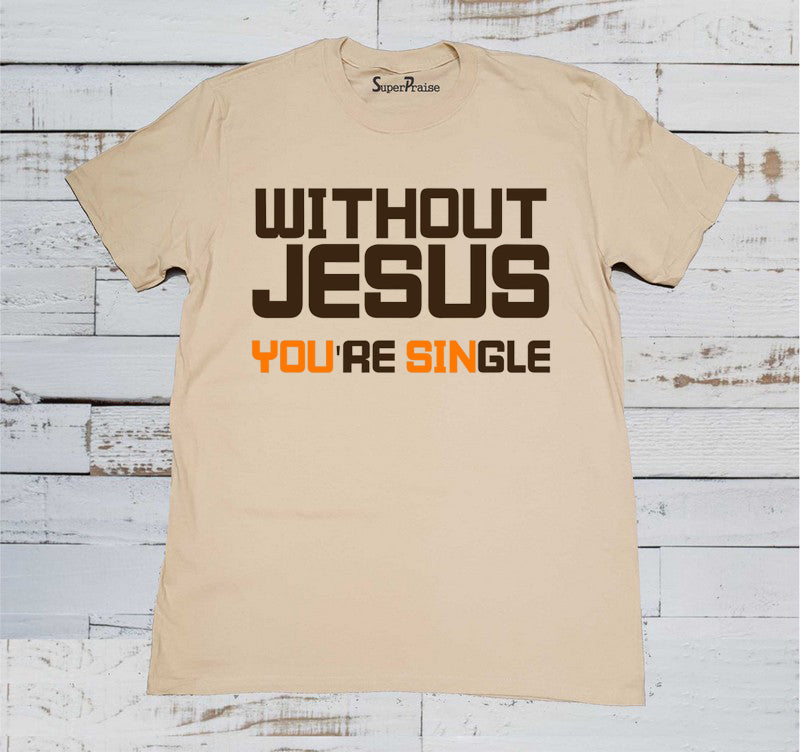 Trust In God John 14:1 Christian Beige T Shirt