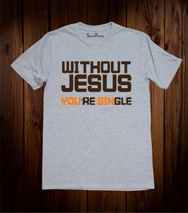 Trust In God John 14:1 Christian Grey T Shirt
