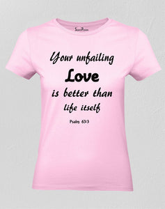 Christian Women T Shirt Love Heart Symbol