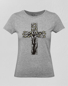 Christian Women T Shirt Vine Branches Jesus