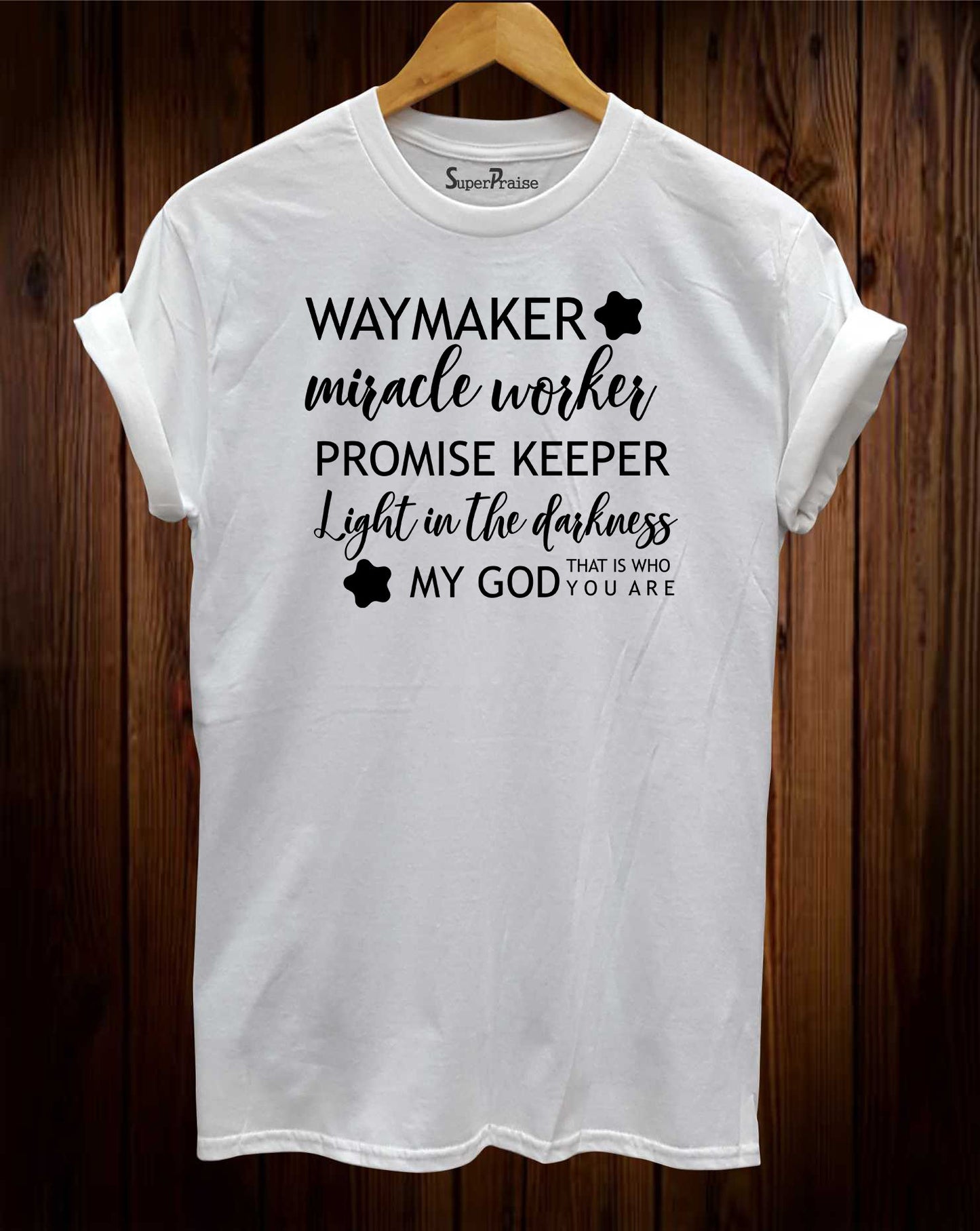 Waymaker Miracle Worker Promise Keeper Bible Verse Religious T Shirts