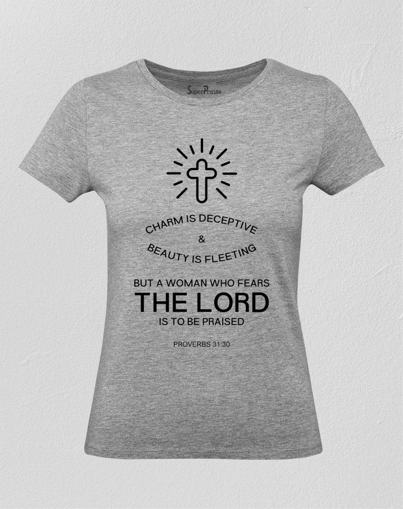 Christian Women T Shirt Who Fears Holy Jesus