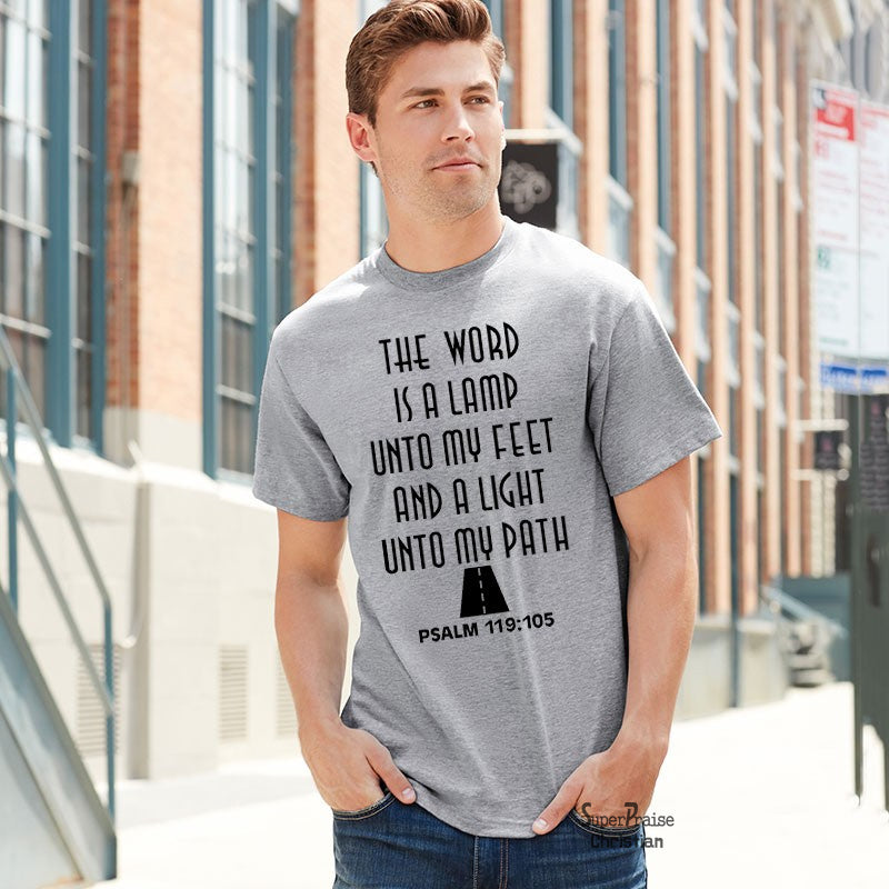 The Word is A Lamp Unto My Feet And A Light Bible scripture Jesus T Shirt - Super Praise Christian