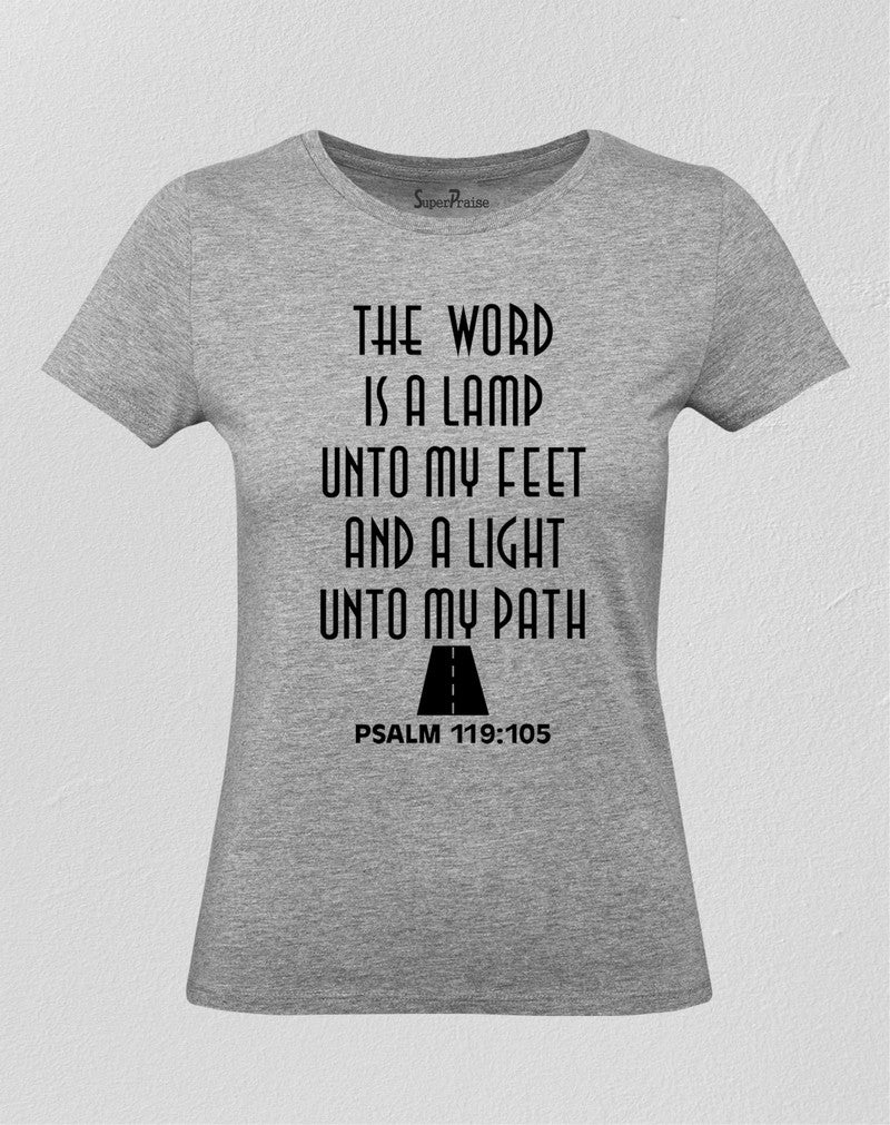 Christian Women T Shirt Word Is A Lamp Jesus