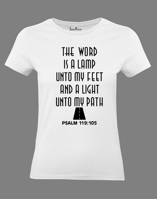 Christian Women T Shirt Word Is A Lamp Jesus