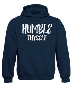Humble Thyself Hoodie Bible Scripture Jesus Christ Slogan Hooded Sweatshirt