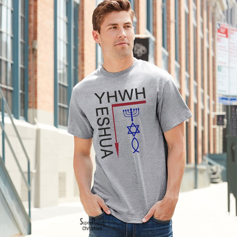 YHWh Yeshua Jesus Christian T Shirt - SuperPraiseChristian