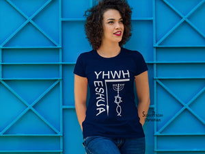 Christian Women T shirt Yeshua Yahweh 